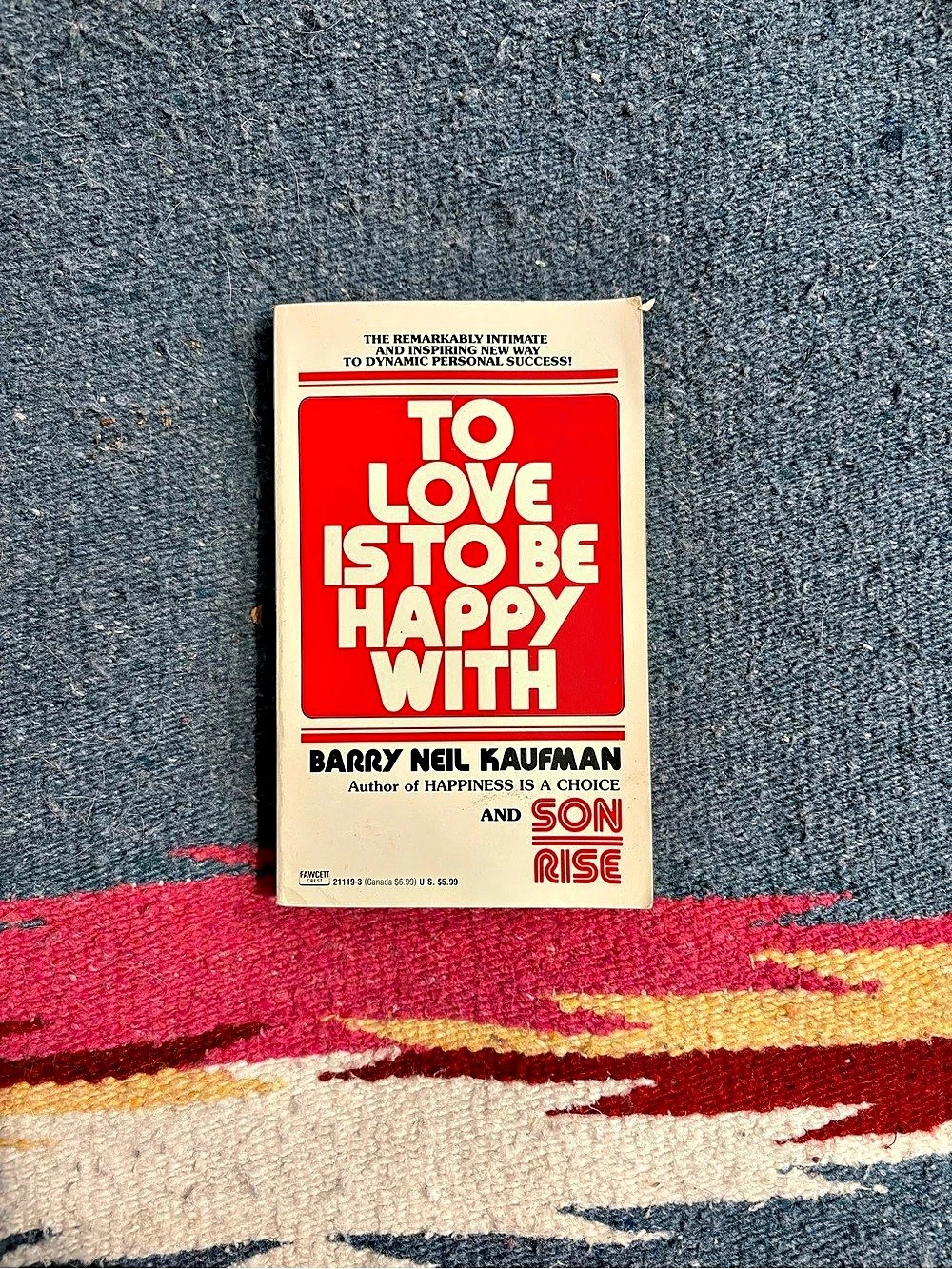 To Love Is to Be Happy Paperback Book Red & Cream